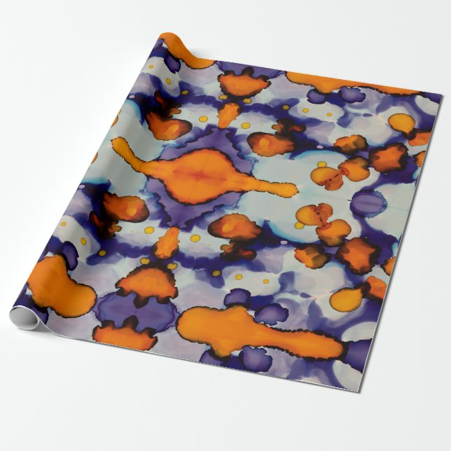 Azure Pumpkin Presentpapper (Utrullad)