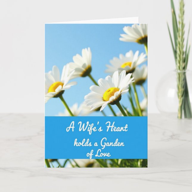 Azure Sky Daisies Mother Card Kort (Framsida)
