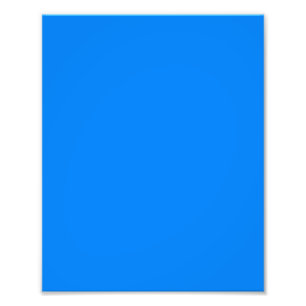Azure (solid färg) fototryck