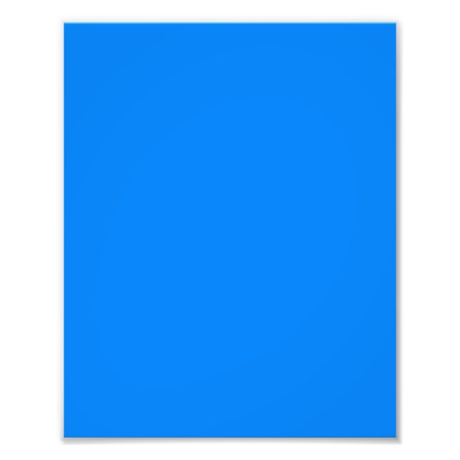 Azure (solid färg) fototryck (Framsidan)