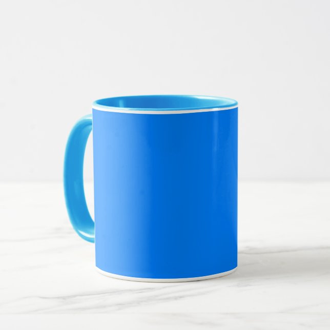 Azure (solid färg) mugg (Framsida vänster)