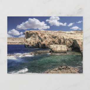 Azure Window Attraktion i Gozo Island Vykort