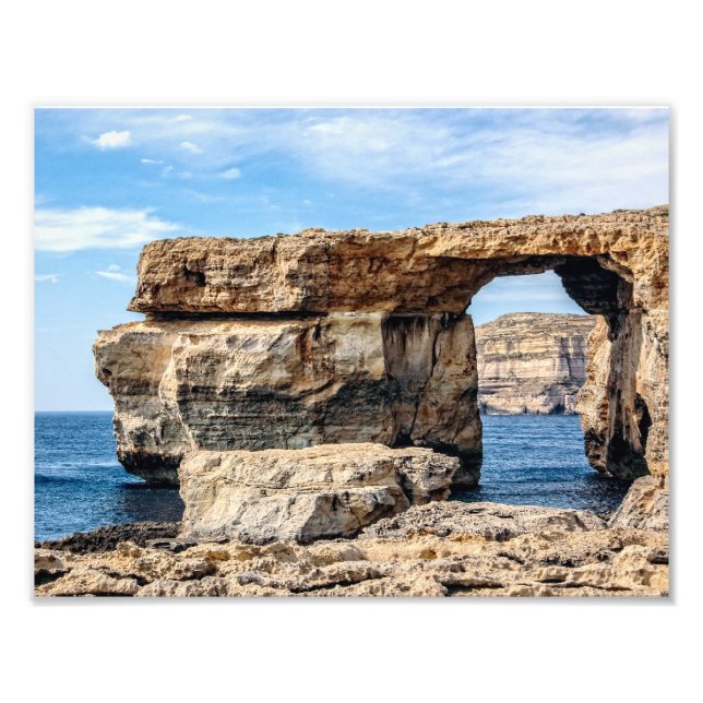 Azure Window in Malta Fototryck (Framsidan)