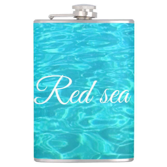 Azure yta vatten i Röda havet i Egypten Fickplunta (Framsidan)