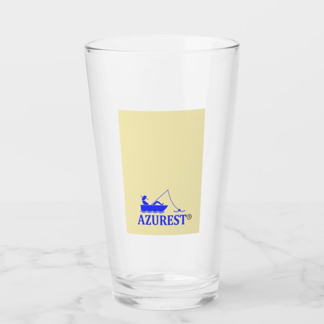 AZURESISKT LOGOTYP Glas Kopp (Framsida)