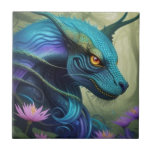 „Azuris –Bewahrer des Zauberwaldes  Kakelplatta<br><div class="desc">Majestätisch und geheimnisvoll blickt der türkis-blaue Drache „Azuris“ aus den Tiefen des Zauberwaldes. Mit seinen schimmernden Schuppen, leuchtend goldenen Augen und feinen Linien scheint er über eine uralte Magie zu verfügen. Umgeben von zarten Lotusblüten strahlt er Ruhe, Stärke und Weisheit aus – ein perfektes Motiv für Fantasy-Fans, Wandkunst oder mystische...</div>