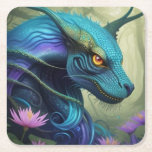 „Azuris –Bewahrer des Zauberwaldes  Underlägg Papper Kvadrat<br><div class="desc">Majestätisch und geheimnisvoll blickt der türkis-blaue Drache „Azuris“ aus den Tiefen des Zauberwaldes. Mit seinen schimmernden Schuppen, leuchtend goldenen Augen und feinen Linien scheint er über eine uralte Magie zu verfügen. Umgeben von zarten Lotusblüten strahlt er Ruhe, Stärke und Weisheit aus – ein perfektes Motiv für Fantasy-Fans, Wandkunst oder mystische...</div>