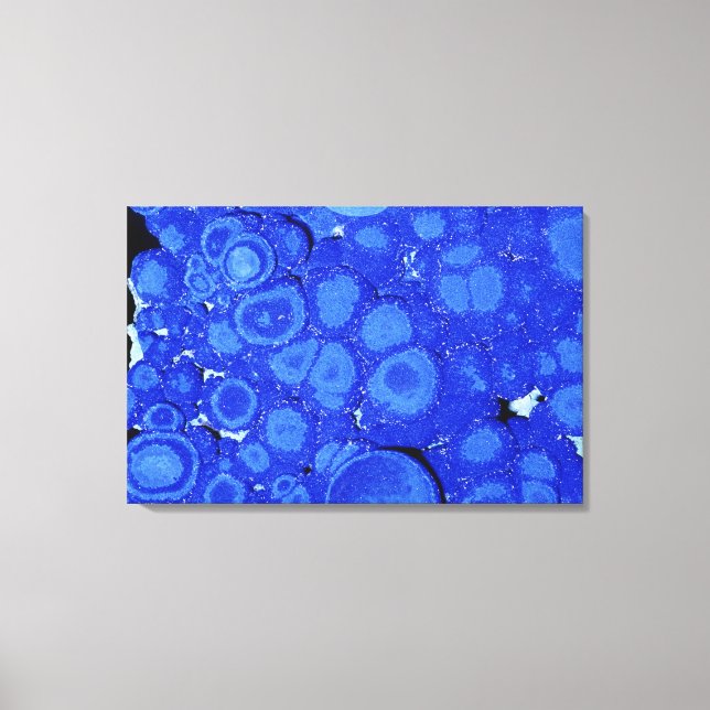 Azurite, en kopparmalm, Arizona, Förenta staterna Canvastryck (Framsida)