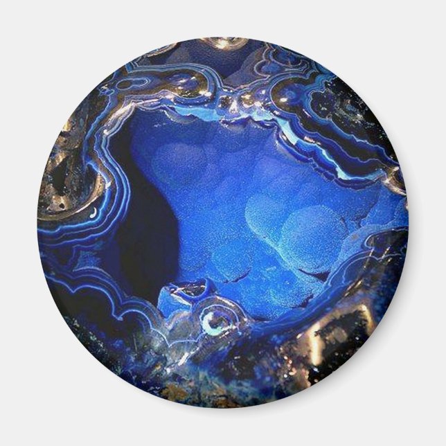 Azurite Geode Magnet (Framsidan)