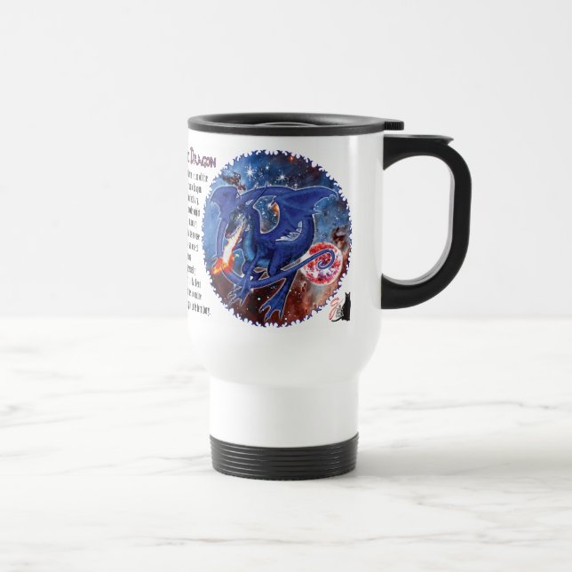 Azurite Kosmiska Drakon Resemugg (Höger)