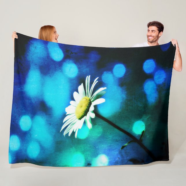 Azurite Malachite Daisy Fleecefilt (På plats)