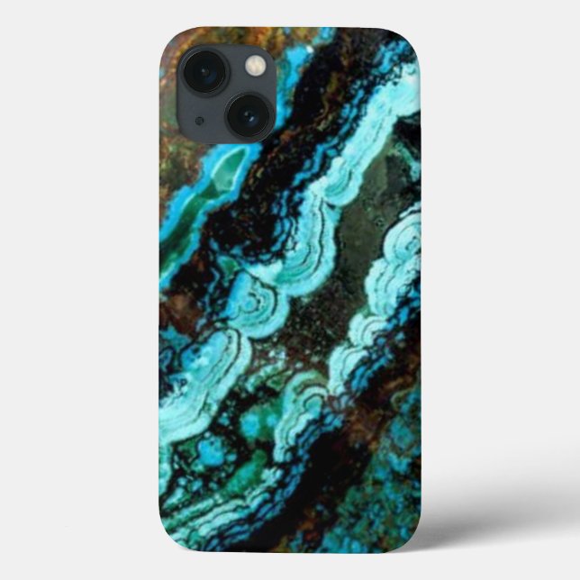 Azurite Malachite Gemstone iPad Case (Baksida)