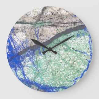 Azurite Malachite Wall Clock Stor Klocka