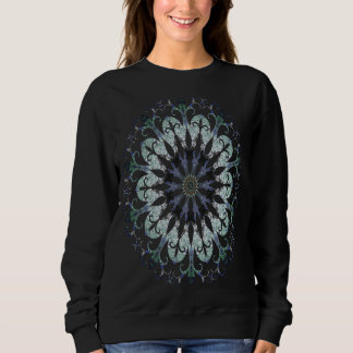 Azurite och Malachite Filigree Mandala Graphic T Shirt