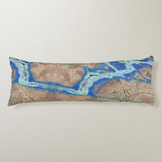 Azurite Stone Beige och Turcouise Kroppskudde