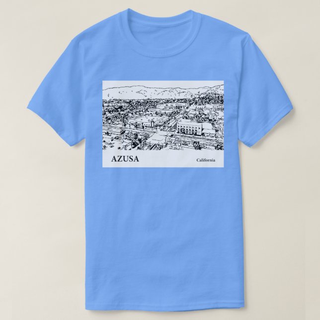 Azusa California TShirt 2 T Shirt (Design framsida)