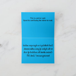 B002 - Skyline Birthday Spegel Card Tack Kort