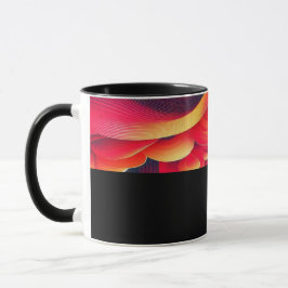 B06 - Tasse mit  Rot Gelb Farbverlauf  Mugg