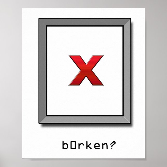 b0rken? poster (Framsidan)