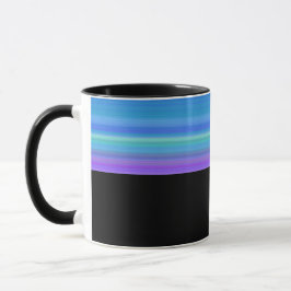 B10 - Tasse mit  Violett Blau Farbverlauf  Mugg