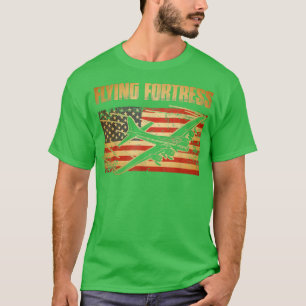 B17 Flygande fästning American Flagga Patriot T Shirt