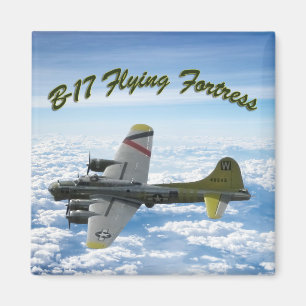 B17 Flygande fästning WWII-bombplan Magnet