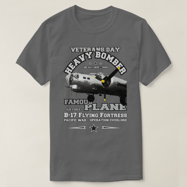 B17 Flygande fästningsbombare 1 T Shirt (Design framsida)