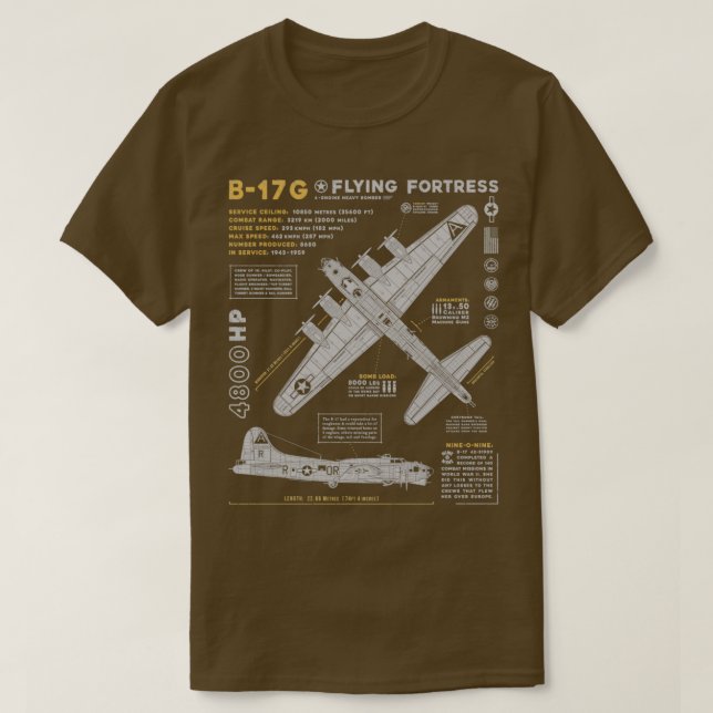 B17 Flygfästning (2)  T Shirt (Design framsida)
