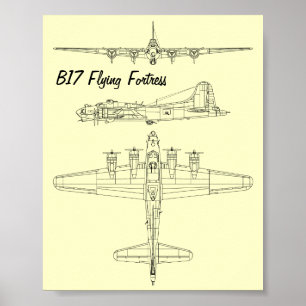 B17 Flygfästning Poster