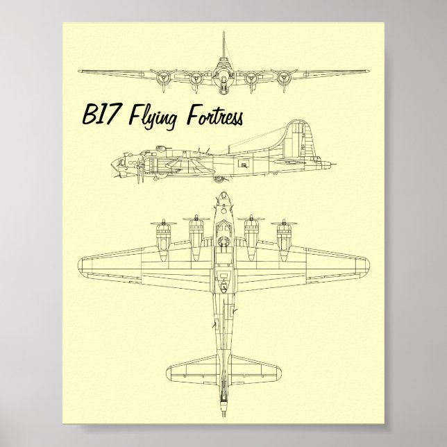 B17 Flygfästning Poster (Framsidan)
