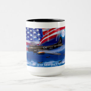 B17 med det bombplanHarris citationstecknet Mugg