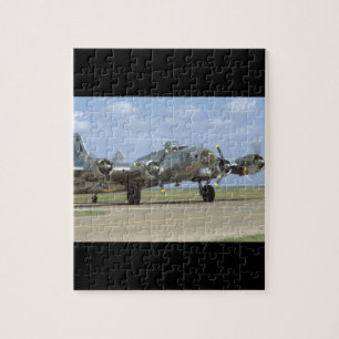 B17, två motorer Revving_WWII Flygplan Pussel
