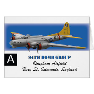 B17G 94th Bomb Group Hälsningskort