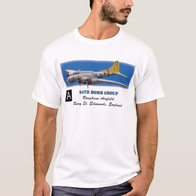B17G 94th bombarderar gruppen T-shirt (Framsida)