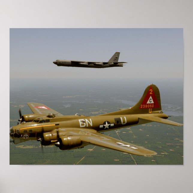 B17G- och B52H-bombplan Poster (Framsidan)