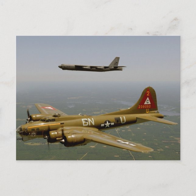 B17G- och B52H-bombplan Vykort (Framsida)