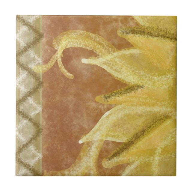 B1 - Den Sunface väggmålningen, mittet lämnade - Kakelplatta (Framsidan)