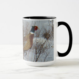 B23 Fasan i snö Mugg