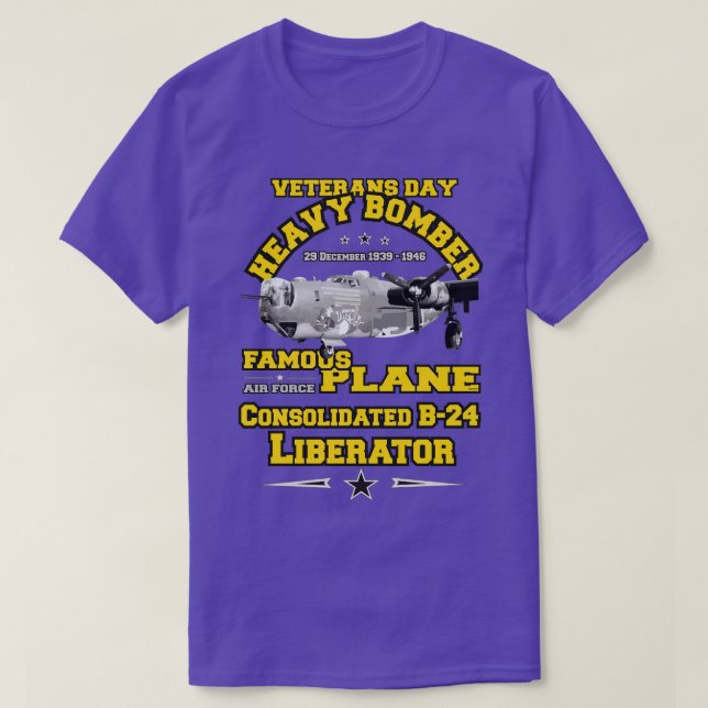 B24 Heavy Bomber T Shirt (Design framsida)