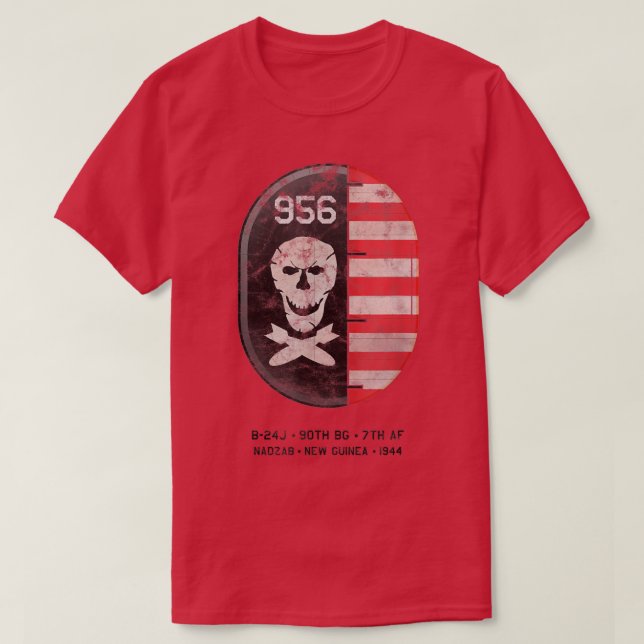 B24 Liberator WWII Nadzab New Guinea T Shirt (Design framsida)