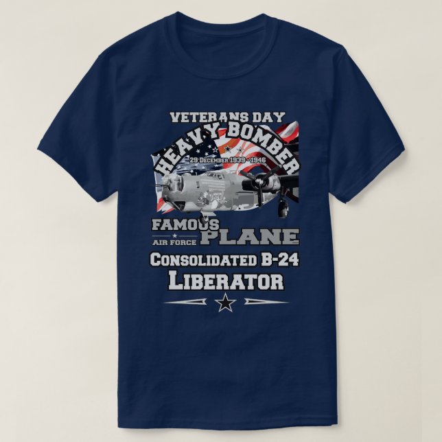 B24 Tungbomber 1 från Liberator T Shirt (Design framsida)