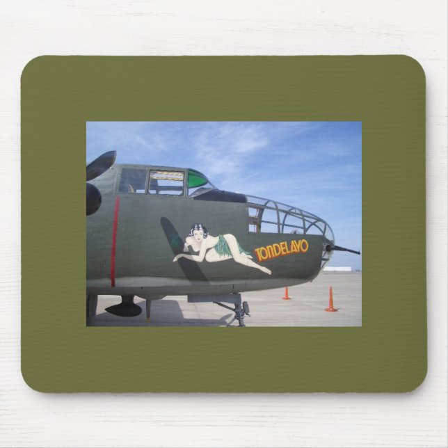 B25 bombplan Mousepad Musmatta (Framsidan)