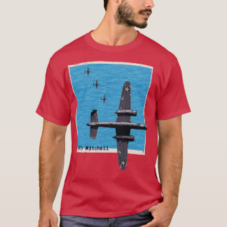 B25 Mitchell WW2-bombplan över havet T Shirt