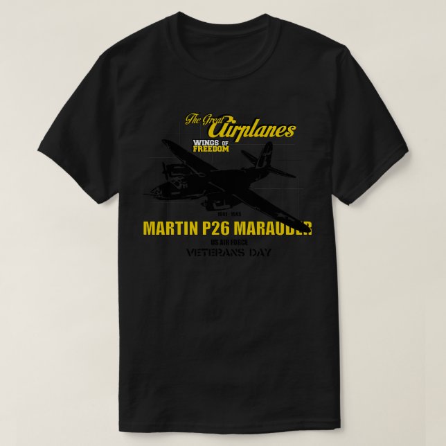 B26 Marauder Underbara flygplan T Shirt (Design framsida)