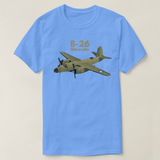 B26 Marauder WW2 Medium Bomber  T Shirt (Design framsida)