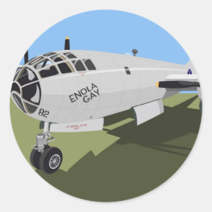 B29 Superfort Bomber Runt Klistermärke