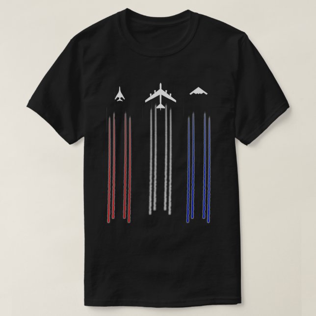 B2 Spirit B1 Lancer B52 Bomber Airplane Tshirt T Shirt (Design framsida)