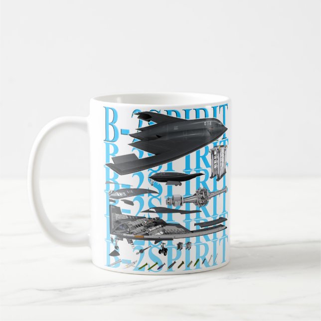 B2 Spirit, Stealth Kaffemugg (Vänster)