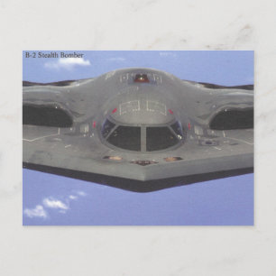 B2 Stealth Bombplan Postkort Vykort