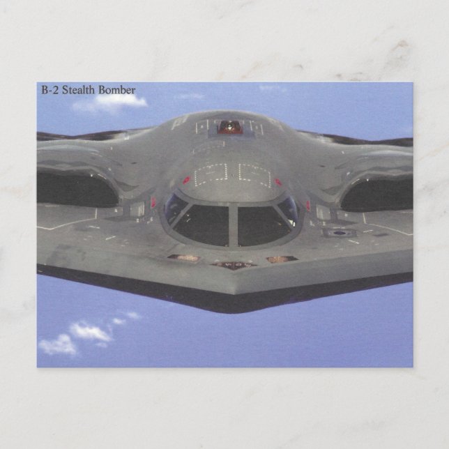 B2 Stealth Bombplan Postkort Vykort (Framsida)